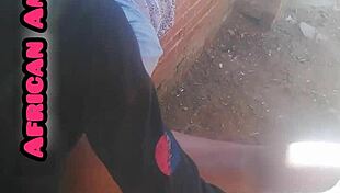 Beautiful african mature sucks monster cock in blowjob 😍