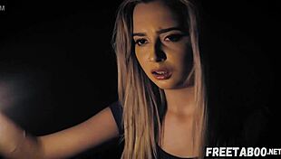 Scared teen lexi lore discovers secret and pays with deepthroat and creampie