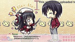 pretty girls with big boobs in funny comic game battles