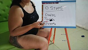 Latina Gordita Gives Jerk Off Instructions