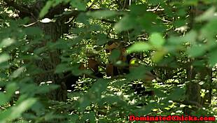 Dominated Sub Gets Assfucked Outdoors