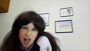 Dva Overwatch Receives Creampie in Riding Scene by Gweenblack