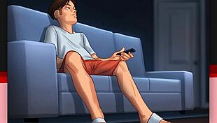 MILF explores cow cosplay in Summertime Saga