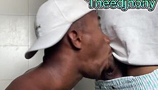 work buddies dive into amateur gay sex, exploring doggystyle and blowjobs in public.