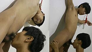 Straight Guys Sucking Big Asian Cocks in Wild Action