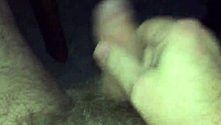 Me jerking off my hairy cock to cumshot in detailed session