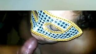 Latina Sucks Dick And Swallows Cum On Halloween