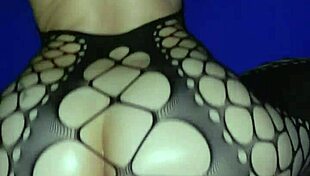 Blonde Babe Creams on Monster BBC in Lingerie