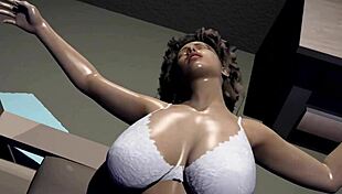 Deborah's cartoon sex scene remake features big tits bouncing during intense fucking and moaning