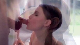 She is so cute sucking hard dick and feels good