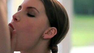 She is so cute sucking hard dick and feels good