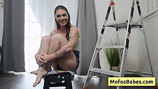 I interviewed sexy petite teen Thalia Rhea, she enjoyed trash talking with Charles Dera during hardcore sex