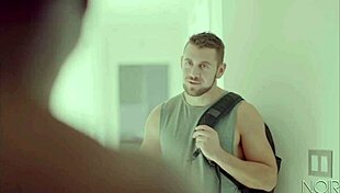 Interracial gay kissing and fucking turns intense!