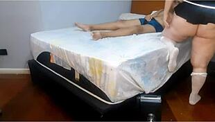 Latina slut sucks cock in college!