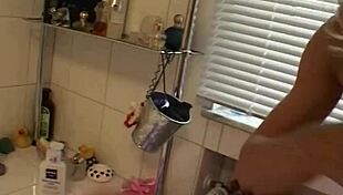 sneaky guy fucks sexy blonde milf's asshole in lingerie, anal blowjob and facial cumshot