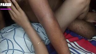 i put my dick in her mouth and cum on pussy while camping