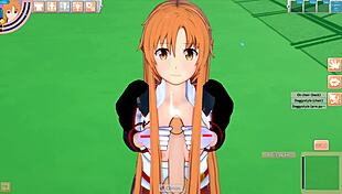 hentai game koikatu features asuna sao in 3d porn