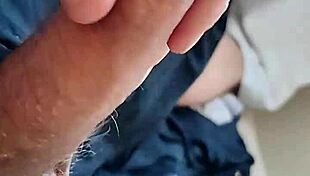 look at this close up of big dick and feet in homemade scene