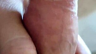 look at this close up of big dick and feet in homemade scene