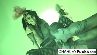 Charley and busty alia janine fuck in a lesbian scene