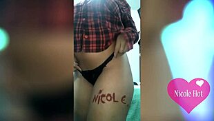 Nicole Hot Tesudinha Says 'Touch My Pussy!' While Masturbating Big Ass!