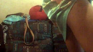 Video of someone alone at home in intriguing setting.