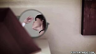 Karlee grey and stepsister allison rey confront stepdad intimately