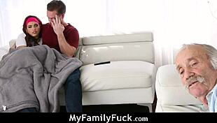 Young Girl Watches Scary Movie With Pervert Stepbrother