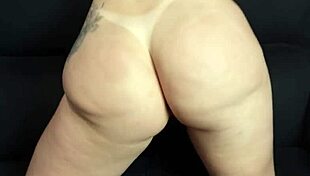 Latina Amateur's Big Ass Filled with Cum After Masturbation.