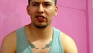 The plumber fucks me on the balcony with his big curved cock! Oh god, it's so intense!!