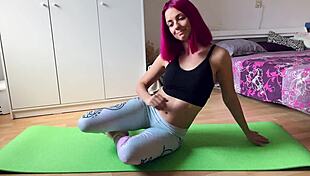 Best tease strip dance after slow sexy yoga