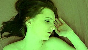 European amateur masturbates her shaved pussy to orgasm in private homemade reality