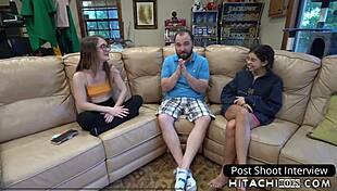 Mira Monroe sunbathes by the lake, using a vibrator to achieve multiple intense orgasms while moaning loudly