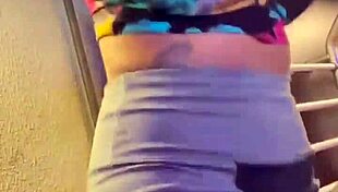 Catch slut masturbating in gym bathroom