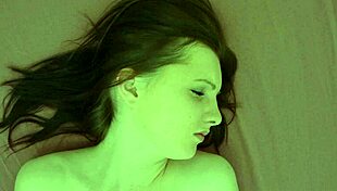 European amateur masturbates her shaved pussy to orgasm in private homemade reality