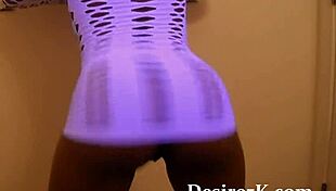 Cute Ebony Teen 18+ Spanking with Firm Hand on Bare Skin