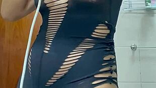 i secretly filmed my friend's girlfriend, a sexy prostitute, getting anal in the bathroom.