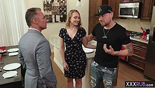 Hot Milf With Big Ass Massages Perverted Lawyer Into Hardcore Action. Her Fat Tits And Curves Drive Wild Monster Cock Play.