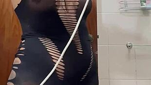 i secretly filmed my friend's girlfriend, a sexy prostitute, getting anal in the bathroom.