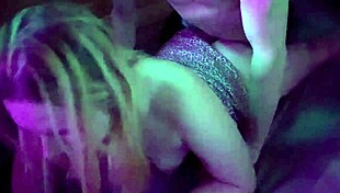 real sex at a party on the floor while guests dance around