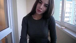 Cute Girl Tanya Shows Boobs On Webcam Outdoors.