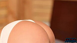 Daniella Dior Strips for Centerfold Shoot