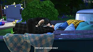 Flirting with a vampire in 3d hentai preview.