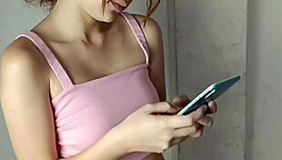 Hot blonde stepsister discovers monster cock surprise instead of promised food