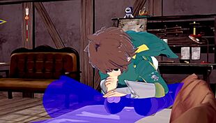 Konosuba Yaoi Features Kazuma Receiving a Mouthful in Japanese Anime Gay Scene