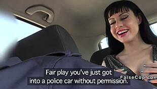 British Fake Cop Bangs Busty Spanish Babe In Office!