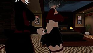 fake police officer enjoys deepthroat from femboy in office