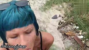 Beautiful Blowjob In Front Of The Sea