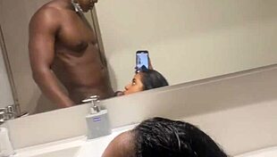 I Give Him A Delicious Blowjob While He Gets Ready For Work