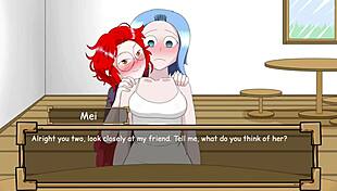 Hana's Blooming Flower Exposure In Hentai Game!